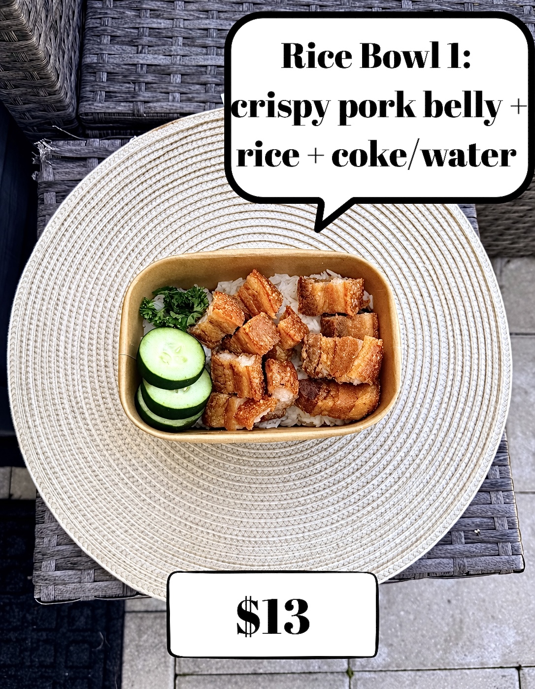 Rice Bowl · Crispy Pork Belly